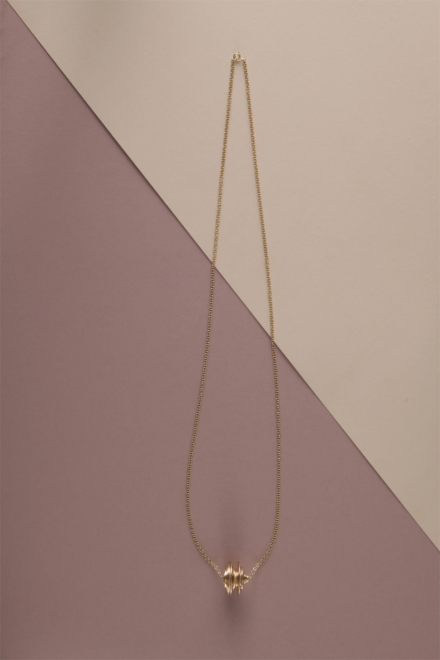 Collana in bronzo bagnata oro giallo